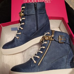 Blue booties